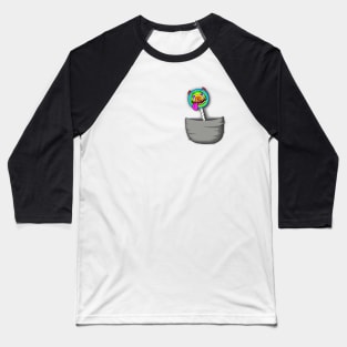 Candy Creeps - Lollipop Munchkin Baseball T-Shirt